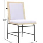 Modern Driftwood Dining Side Chairs Rubberwood and Oak (Set of 2) 22 Modern Driftwood Dining Side Chairs Rubberwood and Oak (Set of 2)
