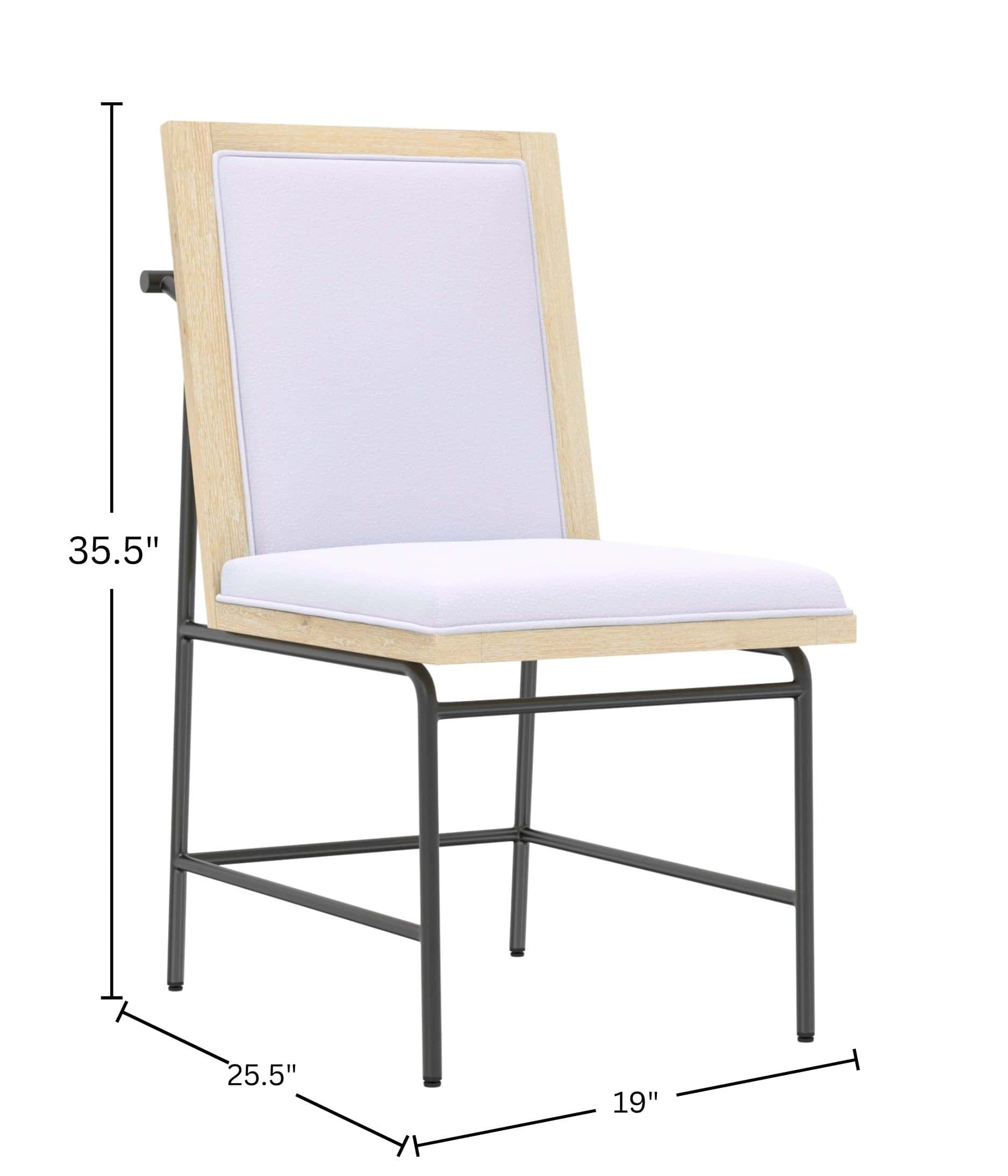 Modern Driftwood Dining Side Chairs Rubberwood and Oak (Set of 2) 22 Modern Driftwood Dining Side Chairs Rubberwood and Oak (Set of 2)