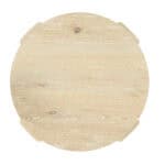 Driftwood Round Rubberwood Dining Table with Curved Legs, Modern 14 Driftwood Round Rubberwood Dining Table with Curved Legs, Modern
