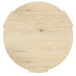 Modern Driftwood Coffee Table Rubberwood and Oak Veneer Round 42 12 Modern Driftwood Coffee Table Rubberwood and Oak Veneer Round 42