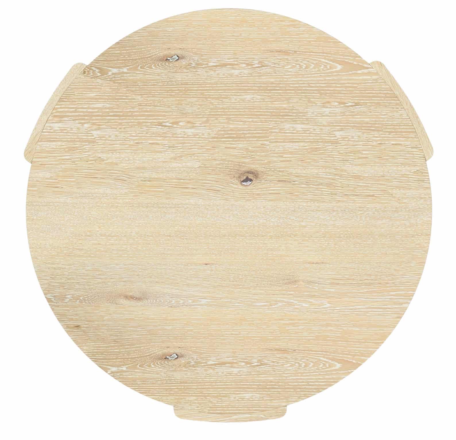 Modern Driftwood Coffee Table Rubberwood and Oak Veneer Round 42 5 Modern Driftwood Coffee Table Rubberwood and Oak Veneer Round 42 - Image 5