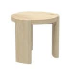 Modern Driftwood Round End Table Rubberwood and Oak Veneer 12 Modern Driftwood Round End Table Rubberwood and Oak Veneer