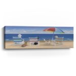 60" x 20" Dogs Beach Day Canvas Wall Art 9 60" x 20" Dogs Beach Day Canvas Wall Art