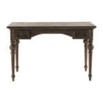 47 Inch Brown Wood Writing Desk With Two Drawers