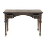 47 Inch Brown Wood Writing Desk With Two Drawers