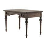 47 Inch Brown Wood Writing Desk With Two Drawers