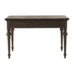 47 Inch Brown Wood Writing Desk With Two Drawers