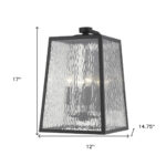 Hirche Modern Matte Black 4-Light Wall Sconce 10 Hirche Modern Matte Black 4-Light Wall Sconce