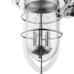 Dylan Nautical Chrome Wall Light with Seedy Glass Globes