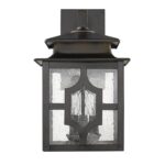 Calvert Oil-Rubbed Bronze 3-Light Exterior Wall Sconce