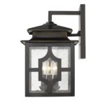 Calvert Oil-Rubbed Bronze 3-Light Exterior Wall Sconce