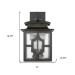 Calvert Oil-Rubbed Bronze 3-Light Exterior Wall Sconce