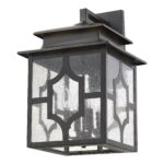 Calvert Oil-Rubbed Bronze Exterior Wall Light with Seedy Glass 8 Calvert Oil-Rubbed Bronze Exterior Wall Light with Seedy Glass