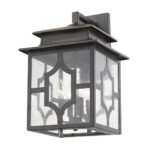 Calvert Oil-Rubbed Bronze Exterior Wall Light with Seedy Glass 9 Calvert Oil-Rubbed Bronze Exterior Wall Light with Seedy Glass