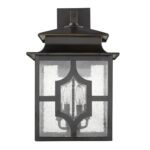 Calvert Oil-Rubbed Bronze Exterior Wall Light with Seedy Glass 10 Calvert Oil-Rubbed Bronze Exterior Wall Light with Seedy Glass