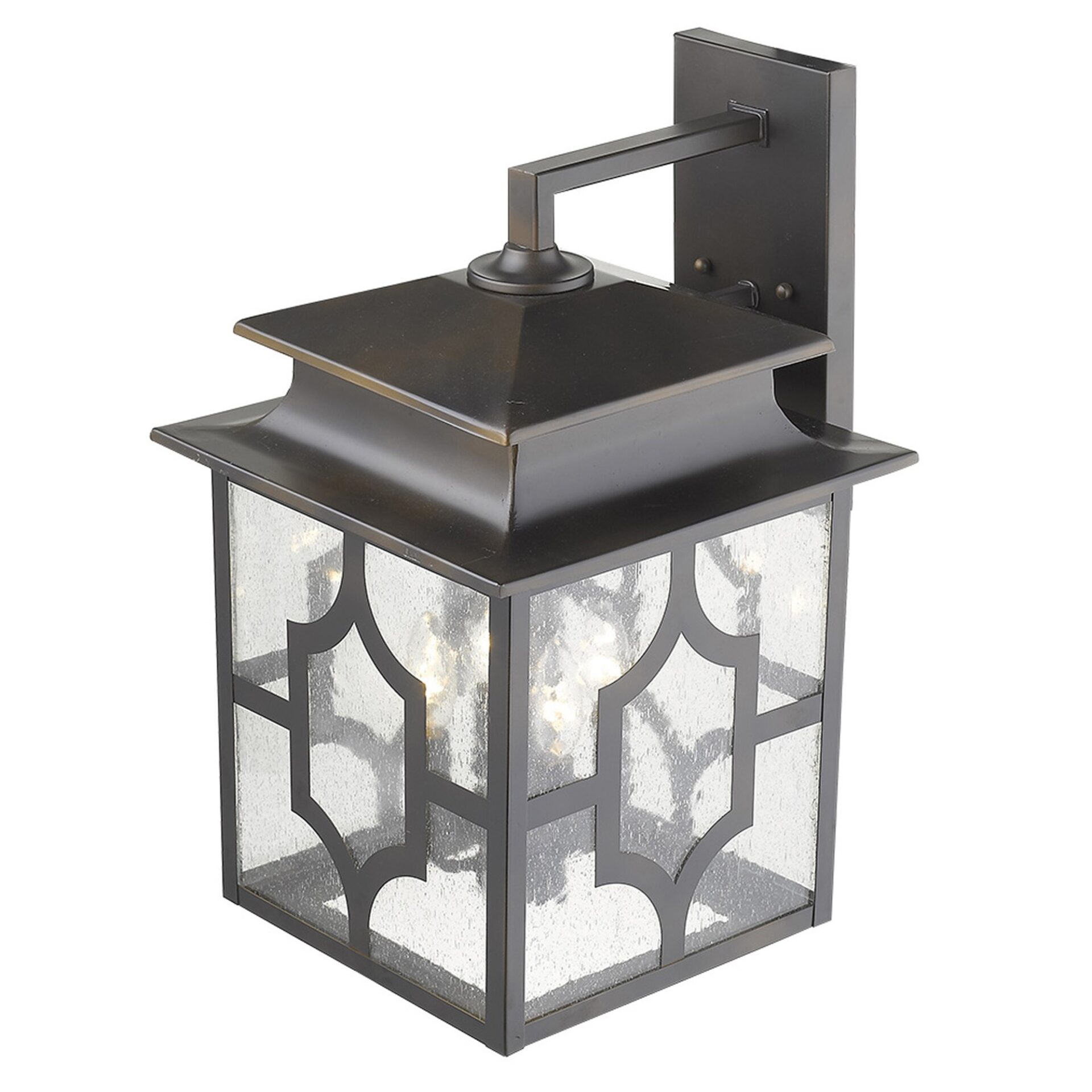 Calvert Oil-Rubbed Bronze Exterior Wall Light with Seedy Glass 5 Calvert Oil-Rubbed Bronze Exterior Wall Light with Seedy Glass - Image 5