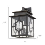 Calvert Oil-Rubbed Bronze Exterior Wall Light with Seedy Glass 14 Calvert Oil-Rubbed Bronze Exterior Wall Light with Seedy Glass