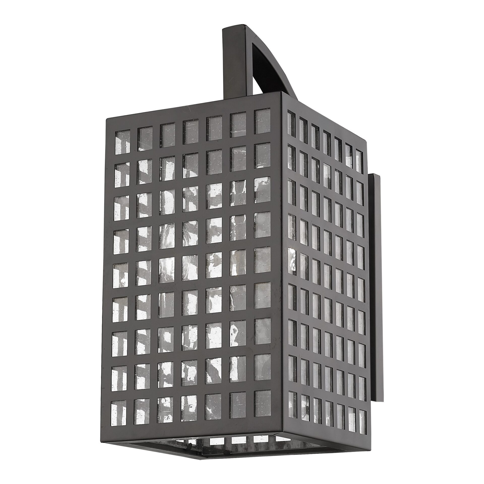 Letzel Oil-Rubbed Bronze 3-Light Wall Mount with Seedy Glass 1 Letzel Oil-Rubbed Bronze 3-Light Wall Mount with Seedy Glass