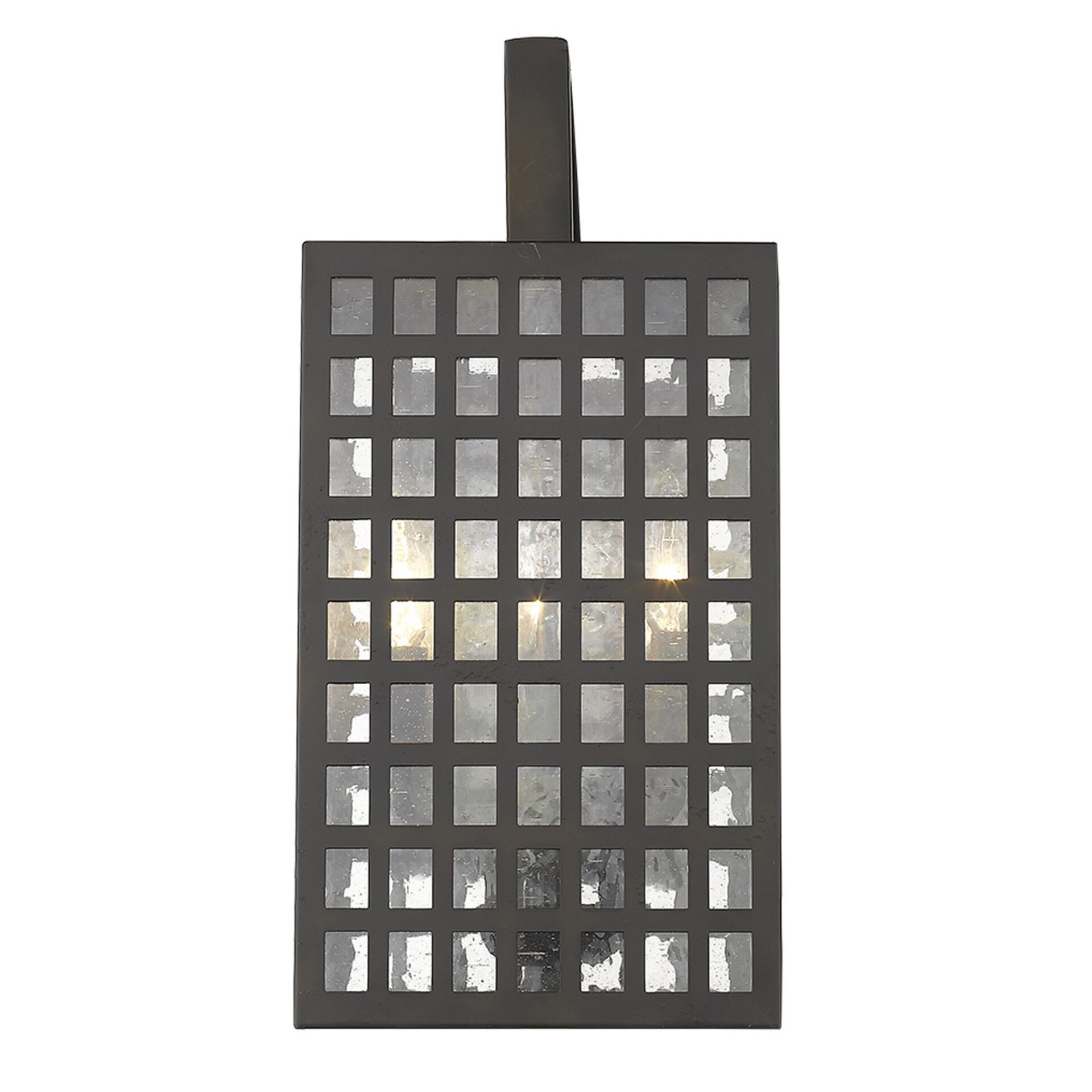 Letzel Oil-Rubbed Bronze 3-Light Wall Mount with Seedy Glass 4 Letzel Oil-Rubbed Bronze 3-Light Wall Mount with Seedy Glass - Image 4