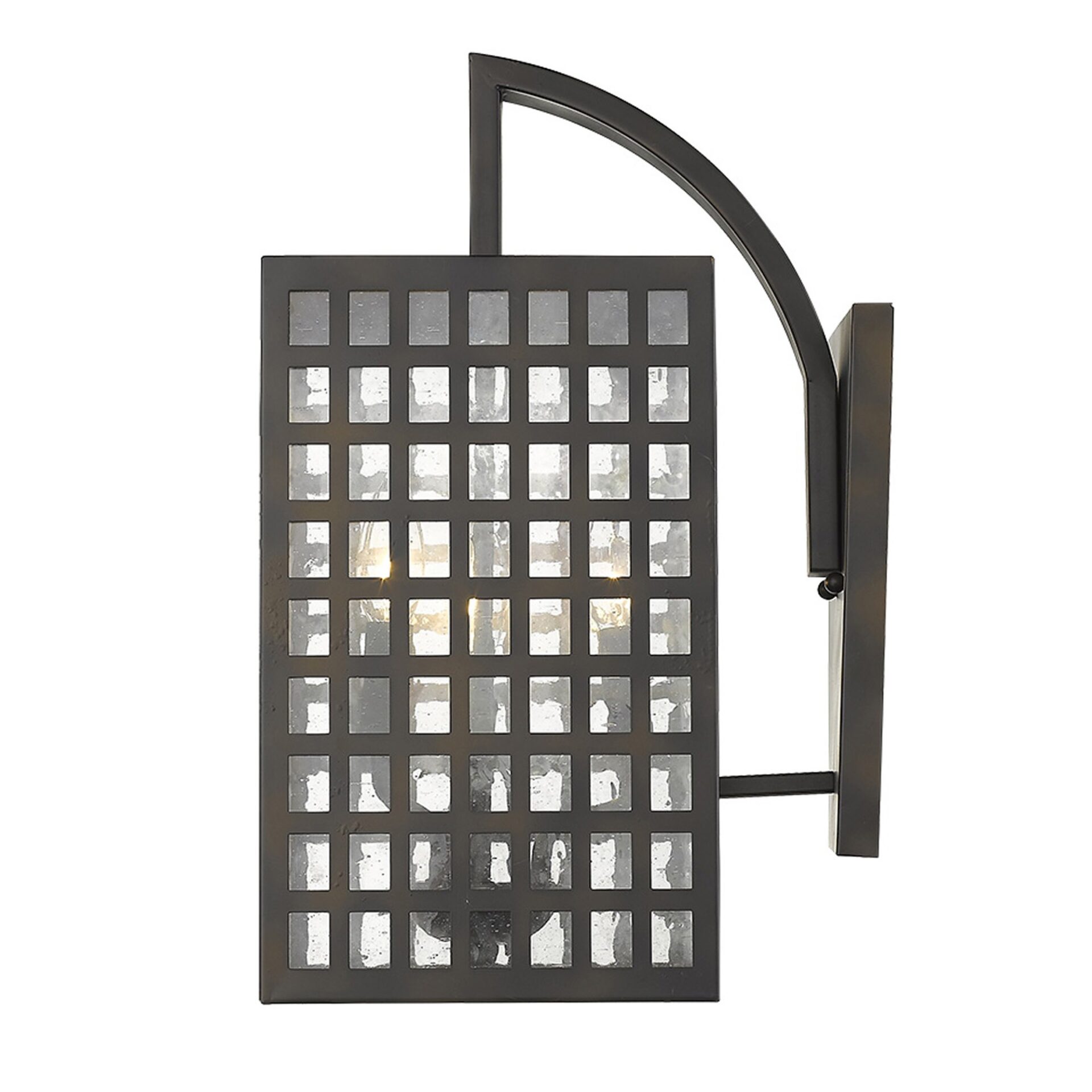 Letzel Oil-Rubbed Bronze 3-Light Wall Mount with Seedy Glass 6 Letzel Oil-Rubbed Bronze 3-Light Wall Mount with Seedy Glass - Image 6