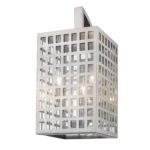 Letzel 3-Light Satin Nickel Wall Sconce with Seedy Glass 11 Letzel 3-Light Satin Nickel Wall Sconce with Seedy Glass