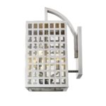 Letzel 3-Light Satin Nickel Wall Sconce with Seedy Glass 15 Letzel 3-Light Satin Nickel Wall Sconce with Seedy Glass