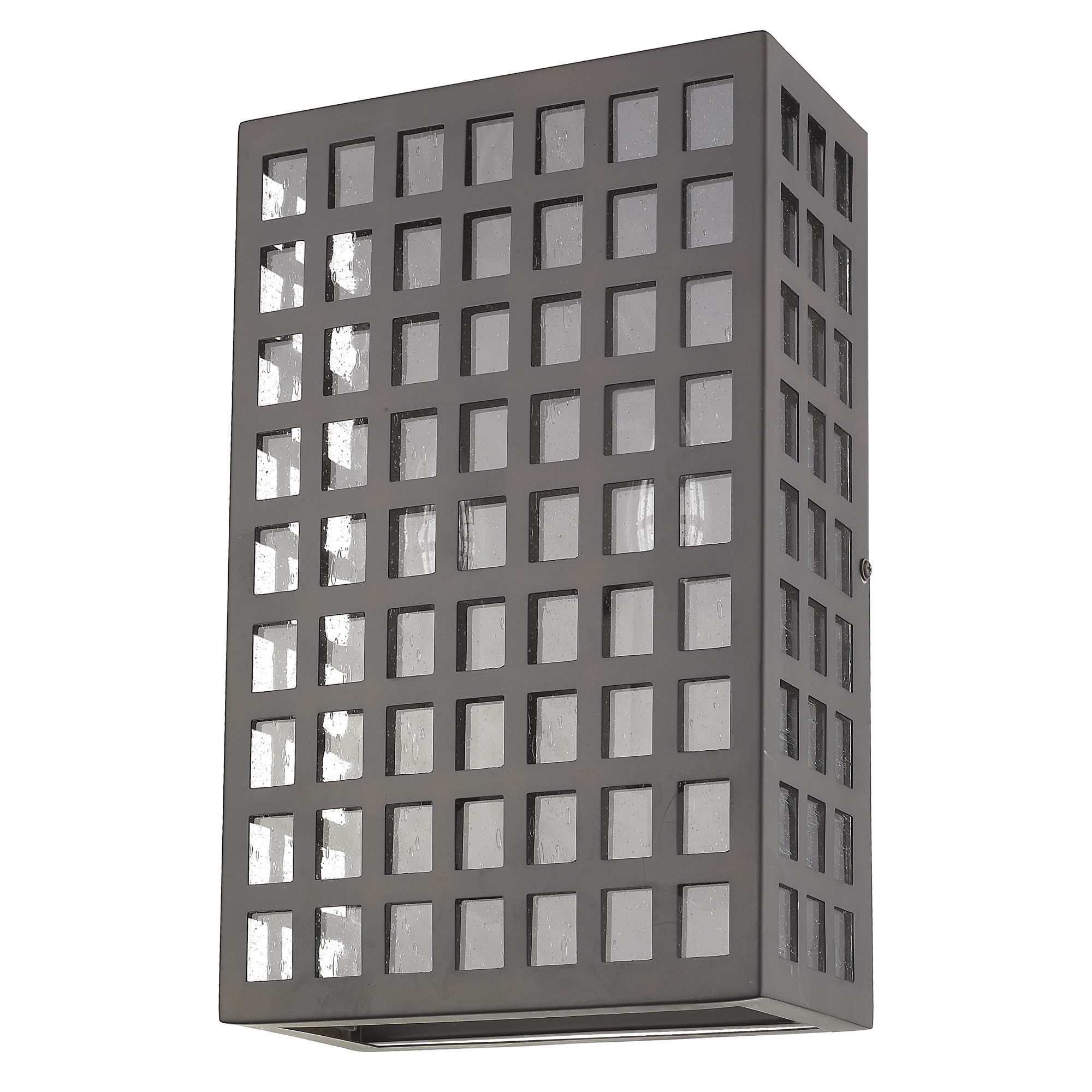 Letzel Oil-Rubbed Bronze Wall Sconce with Seedy Glass Panels 10 Letzel Oil-Rubbed Bronze Wall Sconce with Seedy Glass Panels