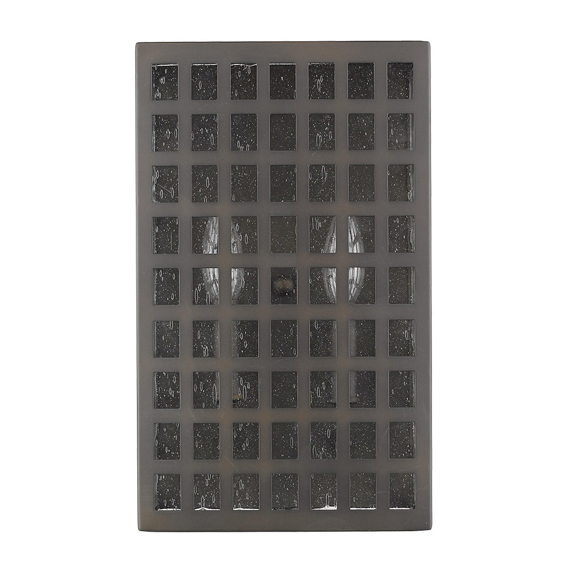 Letzel Oil-Rubbed Bronze Wall Sconce with Seedy Glass Panels 3 Letzel Oil-Rubbed Bronze Wall Sconce with Seedy Glass Panels - Image 3