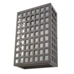 Letzel Oil-Rubbed Bronze Wall Sconce with Seedy Glass Panels