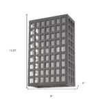 Letzel Oil-Rubbed Bronze Wall Sconce with Seedy Glass Panels
