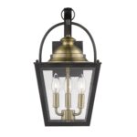 Savannah Colonial 3-Light Oil-Rubbed Bronze Wall Lantern