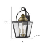 Savannah Colonial 3-Light Oil-Rubbed Bronze Wall Lantern