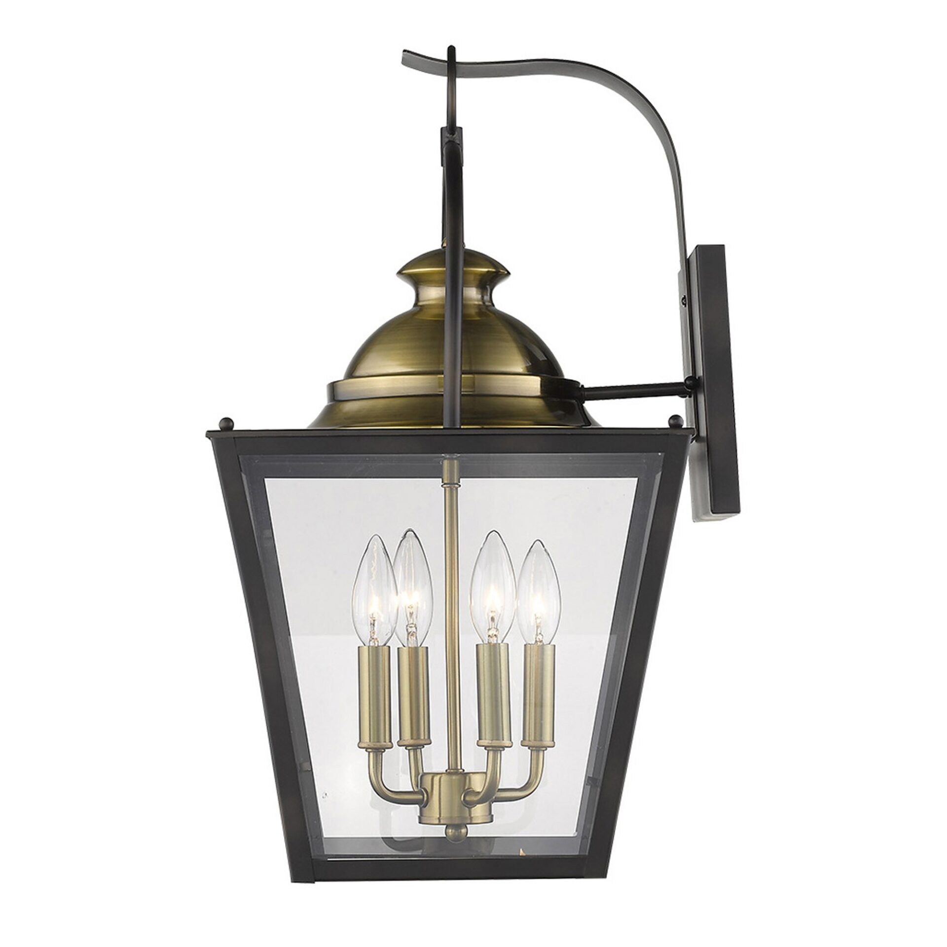 Savannah Colonial Oil-Rubbed Bronze Wall Light with Glass Panes 1 Savannah Colonial Oil-Rubbed Bronze Wall Light with Glass Panes
