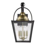 Savannah Colonial Oil-Rubbed Bronze Wall Light with Glass Panes 8 Savannah Colonial Oil-Rubbed Bronze Wall Light with Glass Panes