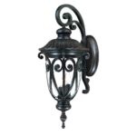 Naples Italianate Mahogany Wall Light with Clear Seeded Glass 6 Naples Italianate Mahogany Wall Light with Clear Seeded Glass