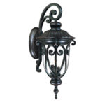 Naples Italianate Mahogany Wall Light with Clear Seeded Glass 7 Naples Italianate Mahogany Wall Light with Clear Seeded Glass