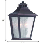 Antique Bronze Two Light Tapered Pocket Wall Lantern