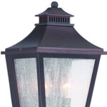 Antique Bronze Two Light Tapered Pocket Wall Lantern