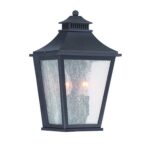 Matte Black Two Light Outdoor Pocket Lantern Wall Light 6 Matte Black Two Light Outdoor Pocket Lantern Wall Light
