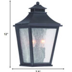 Matte Black Two Light Outdoor Pocket Lantern Wall Light 10 Matte Black Two Light Outdoor Pocket Lantern Wall Light