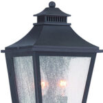 Matte Black Two Light Outdoor Pocket Lantern Wall Light 8 Matte Black Two Light Outdoor Pocket Lantern Wall Light