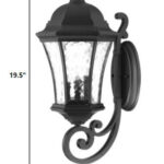 XL Matte Black Traditional Tapered Lantern Outdoor Wall Light 10 XL Matte Black Traditional Tapered Lantern Outdoor Wall Light