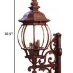 Chateau Traditional 4-Light Wall Lantern with Clear Glass