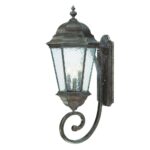 Telfair 3-Light Traditional Black Coral Wall Light 6 Telfair 3-Light Traditional Black Coral Wall Light