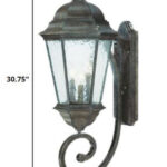 Telfair 3-Light Traditional Black Coral Wall Light 10 Telfair 3-Light Traditional Black Coral Wall Light