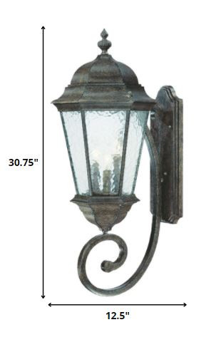 Telfair 3-Light Traditional Black Coral Wall Light 5 Telfair 3-Light Traditional Black Coral Wall Light - Image 5