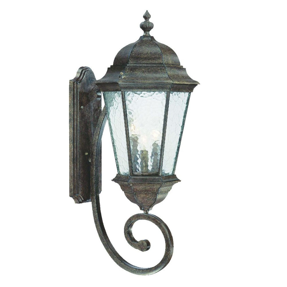 Telfair 3-Light Traditional Black Coral Wall Light 2 Telfair 3-Light Traditional Black Coral Wall Light - Image 2