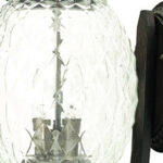 Lanai Black Coral Pineapple Glass 3-Light Wall Lantern 9 Lanai Black Coral Pineapple Glass 3-Light Wall Lantern