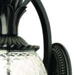 Lanai Matte Black Pineapple Wall Light with 3 Bulbs 9 Lanai Matte Black Pineapple Wall Light with 3 Bulbs