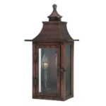 St. Charles Colonial 2-Light Copper Wall Lantern 6 St. Charles Colonial 2-Light Copper Wall Lantern
